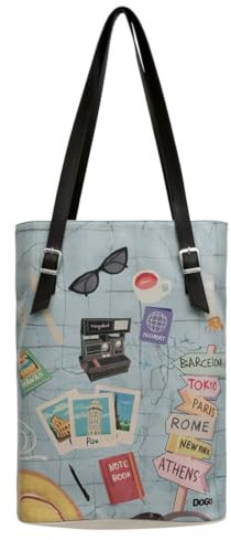 DOGO Vegane Damen Schultertaschen Umhängetaschen Tall Bag - Ready to Travel