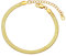 FOCALOOK Women's 5mm Gold Plated Snake Chain Anklet – Non Tarnish Stainless Steel Ankle Bracelet, Minimalist Summer Beach Jewelry