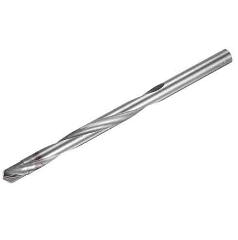 sourcing map 12mm Coupe Dia Cimenté Carbure Foret Hélicoïdal avec Rond Droit Tige pour Acier Trempé Acier Inox, 200mm Longueur