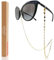GERNEO® – Porto – Premium Brillenkette Damen & Brillenband Damen in diversen Farben – 18 Karat vergoldet in Gold – Unisex für Lesebrille & Sonnenbrille