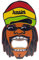 Jamaica Bottle Opener Souvenir Fridge Magnet with Jamaican Rasta Man, 3-1/2 Inch