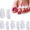 Reppkyh 8 Pieces Hammer Toe Corrector Gel Toe Straighteners with 3 Separator Loops - Realign Bent, Crooked, Curled, Claw, Hammer Toes - Cushion Crest for Men and Women