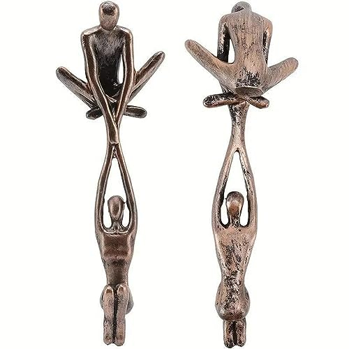 MABSSI Liebhaber Skulptur Ornament Heben Figur Liebhaber Tanzen Figur Paar Tanzen Statue Abstrakte Kunst