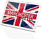 Classic Rectangle Magnet with Stand - Manchester England Flag Circle - Fridge Locker Office Whiteboard Toolbox #61128