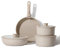CAROTE Batteria di pentole e padelle 8 Pezzi con manici amovibili,Set Padelle Antiaderenti,Padella 26cm,Casseruola 18/20cm,Wok 26cm,3coperchi,impilabile salvaspazio per Induzione,Forno,Senza PFOA/PFOS