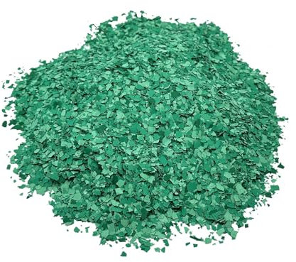 BEKATEQ BK-130 Flocons de couleur décoratifs - 200g Vert - Pour revêtement de sol en résine époxy et PU, peinture béton en résine alkyde - Sol de garage, cave, pièce de vie, atelier