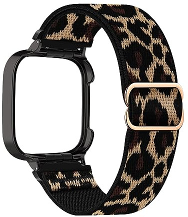 DINGK Armband Kompatibel mit Xiaomi Redmi Watch 3 Active Armbänder Nylon Weben Verstellbares Atmungsaktive Sport Weiches Damen Herren Ersatzarmband für Xiaomi Redmi Watch 3 Active Armband (22)