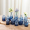 RXMORI Lot de 12 Vases à Bourgeons en Verre, Petits Vases pour Fleurs, Vases à Bourgeons pour Centres de Table, Mini Vases à Fleurs en Vrac pour Décorations de Mariage Rustiques, Look(Bleu)