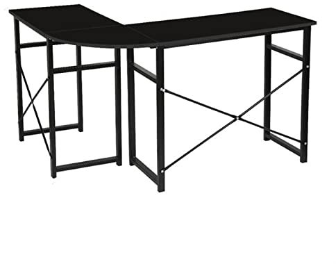 Schreibtisch L-förmiger Büro-PC-Laptop-Schreibtisch, Arbeitstisch, Arbeitsplatz, schlanker Schreibtisch, robuster Metallrahmen, moderner, minimalistischer Schreibtisch, Gaming-Tisch, einfach zu montie
