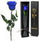 Yamonic Infinity Rose mit Stiel Geschenke für Frauen,Echte Rose Geburtstagsgeschenk für Frauen, Ewige Rose in Geschenkbox Geschenke für Mama,Konservierte Blume Frauen Geschenk Weihnachten, Blaue Rose