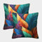 KKOLASXZE Feder Kissen Bezug 2er Set Kissenbezüge Wohnzimmer Kissenhülle Sofakissen Polyester Polster Textil Für Sofa Bett Garten Balkon Kinderzimmer Deko Kissen 50x50cm