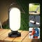 Hapfish Rechargeable Solar Lantern, 5000mAh Battery, Foldable Waterproof Camping Accessory, LED Dimmable Lamp for Tent, Emergency Outages, Indoor