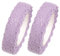 2 Rollen Spitzenband Selbstklebend Baumwolle Spitzenband Spitzenband für DIY Handwerk Scrapbooking Kartenherstellung Geschenk Dekoration (1,8 m Länge, Lila)