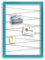 CLAMARO 'Collage Flex' Fotohalter 40x60 cm | Türkis | Bilderrahmen Fotorahmen Collage mit Gummibändern und Foto Holzklammern | Ideal als Galerie für Fotos oder Postkarten
