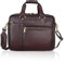 DORPER MONEYHILL Maletín de cuero para laptop para hombre, maletín de oficina con funda para carrito, ELITE MARRÓN, M, Western