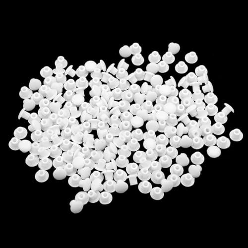 200 Pcs Plastic Hole Plugs, 5mm Drill Hole Plugs, White Hole Covers, Drill Holes Cover Cap, Screw Hole Caps, Push in Screw Caps, for Nail Holes Screw Holes, Partition Holes in Cabinets, Brackets
