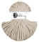 ReWu Premium Baumwoll-Flechtschnur - 5mm x 50m - Vielseitige Makramee-Kordel für Stricken, Weben, DIY-Basteln und Heimdekoration - Hochwertige Bunte Bastelschnur - Beige