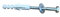 VITFER KIT 50 Fischer Tasselli da 14x75 ELEMATIC con tirafondo a testa esagonale 10x100 e rondella 10x30 per tende da sole e staffe