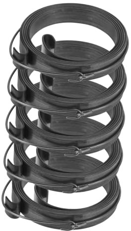 Happyyami 5pcs Chainsaw Pull Start Springs with Pull Cord for Lawn Mower and Small Engine Repair Heavy-duty 1.0 Large Coil Springs Replacement and Starter Rope Assembly