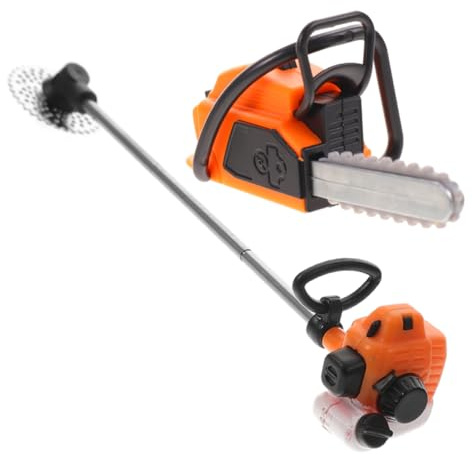 Happyyami Mini Motosega Elettrica Realistico per Casa in Miniatura E Decorazioni da Giardino Ornamento Portatile per Bambole E Collezionisti