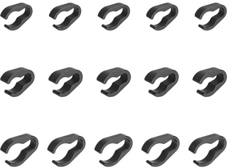 sourcing map Mic Cable Clips Microphone Tie Clip Mini Microphone Clamp Universal Mic Cable Clips 15mm 20mm 25mm 5 Set