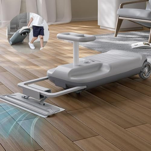 Go Kart Car with Floor Cleaning Function, Mood Light, 3 Speed, and Storage Bin – Fun Ride-On Toy for Kids Ages 3 and Up, Ideal for Indoor & Outdoor Use