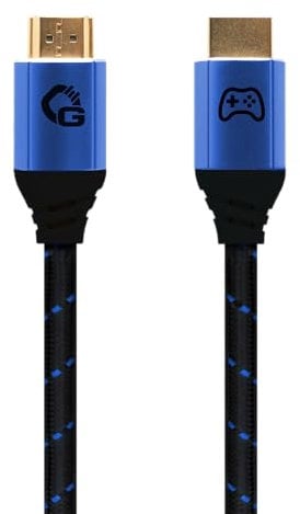 OEHLBACH GAMING New Game Blue – Cable HDMI 2.1b – Cable HDMI 2.1b – Certificado Ultra Alta Velocidad 8K @ 60 Hz, eARC, ALLM, VRR, DSC – Compatible con PS5, Xbox Series X/S, Nintendo Switch, PC – Negro