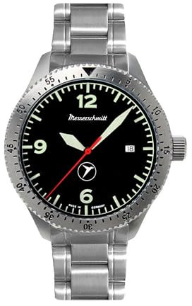 Messerschmitt Aristo Herren Uhr Fliegeruhr Automatik ME-7H164-MB Edelstahl
