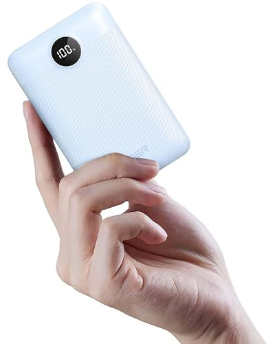 VEGER Power Bank 20000mAh klein 22.5W, Powerbank USB C Schnelles Aufladen Externe Handyakkus PD/QC3.0, Klein Aber Stark Akkupack Tragbares Ladegerät kompatibel mit iPhone iPad Samsung Tablet usw(Blau)