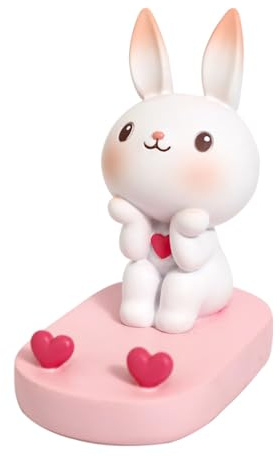IMIKEYA Support De Téléphone Lapin Mignon pour Bureau Support Portable Stable Et Léger pour Smartphone Accessoire De Décoration Pratique pour Table Et Usage Quotidien