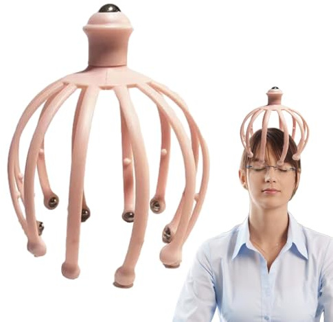 YNPQTDS Huvudmassageapparat – huvudmassageapparat Octopus Claw | hårbottenmassageapparat | våt- och hårbottenmassageapparat för Office Home Spa för djup avkoppling och stressreducering