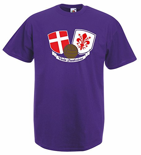 Settantallora - T-Shirt Maglietta J1594 Ultras Viola Tradizione Taglia L