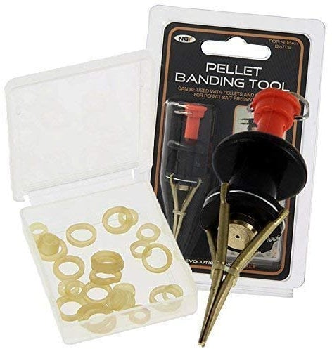 NGT Carp fishing Angling Pellet Bander with 24 FREE Bait Bands