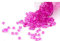 Creativery ca.100g Beutel Tautropfen ca. Ø 7 mm Raindrops Kristalltau Deko Streudeko Granulat Dekogranulat transparent (Fuchsia/Magenta 183D)