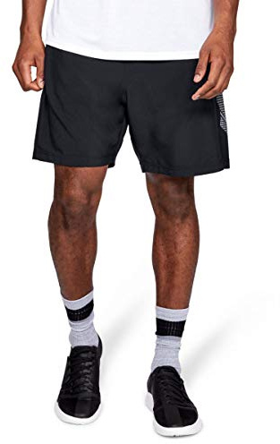Under Armour Herren Geflochtene Grafik Shorts, Schwarz (002) / Schwarz, XL