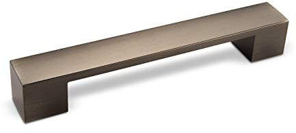 Möbelgriff MARKANT Edelstahloptik matt dunkel BA 128 mm Schrankgriff Griff Bügelgriff von SO-TECH®