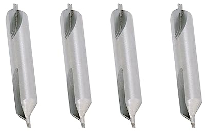 Pxyelec 1,0 mm Zentrierbohrer-Set, HSS-Zentrierbohrer, Senker, 60 Grad Winkel, Bit-Set, Werkzeug für Drehmaschine, Metallbearbeitung, Pack 0f 10