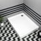 Bathroom Rectangular 1200 x 700mm Shower Tray with Riser Kit Plinth for Shower Enclosure Gloss White Slimline