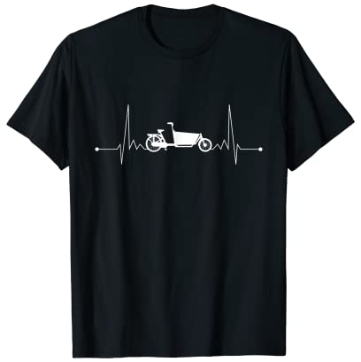 Lastenrad Frequenz - Lastenfahrrad Hollandrad Radfahrer EKG T-Shirt