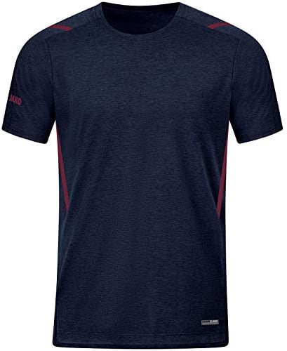 JAKO Herren T-Shirt Challenge, Marine-Meliert/Maroon, 4XL