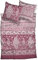 wohnTRAUM 24 Biber Bettwäsche Talia 100% Baumwolle kuschelweich Paisleys Ornamente Bordüren Bettwäsche-Set nachhaltig (Beere, 135 cm x 200 cm)