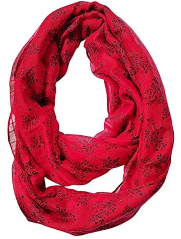 FAIRYGATE Damen Loop Schal mit abstraktem Blumen Muster Schlauchschal mehrfarbig bunt Tuch Schals & Tücher für Damen 55016