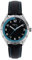 Breil Mate Herren Multifunktionsuhr mit Armband aus Leder, in der Farbe: Schwarz/Türkis, Gehäusedurchmesser: 37 mm, EW0621