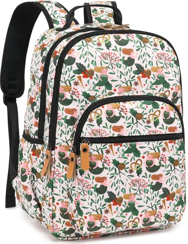 Leaper Sac à dos d'école élégant pour filles et femmes, sac à dos pour ordinateur portable, sac de voyage, cartable, sac à dos universitaire, sac à dos pour livres, Rose clair - Sirène, X-Large