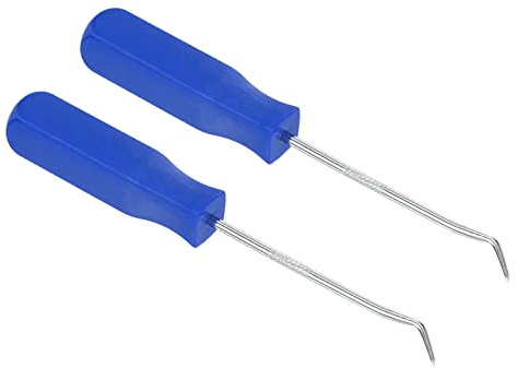 PATIKIL O-Ring 45 Degree Picks 142mm, 2 Pcs Oil Seal Gasket Precision Screwdriver Puller Remover Removal Tool, Blue