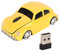 Tonysa Souris de Jeu 1600 DPI, Souris D'Ordinateur Portable sans Fil 2,4 GHz, Souris de Bureau USB Voiture de Sport avec Récepteur USB pour Ordinateur de Bureau Portable (Jaune)