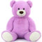 MorisMos Orso Peluche Gigante Viola 130cm, XXL Giganti Orsacchiotto Peluche Orsetto Grande Morbido Coccoloso, Idee Regalo San Valentino per Lei Fidanzata Donna Bambino Ragazza Compleanno