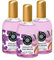 Les Petits Plaisirs - Lot de 3 - Eau de toilette Violette Macaron, Eau de toilette femme, Délicate, fleurie et sucrée, Made in France, flacon 110ml