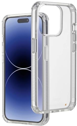 Hama Handyhülle „Extreme Protect“ Apple iPhone 15 Pro (Bumper D3O-lizenziert, stoßfest, sturzsicher und bruchsicher, durchsichtige iPhone Hülle ohne Vergilben, Case für induktives Laden) transparent