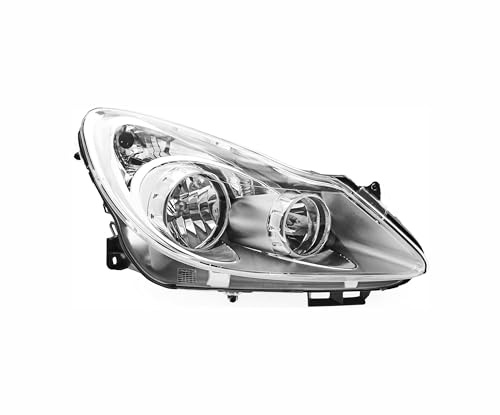 EDA PREMIUM auto Scheinwerfer Rechts 1216188 passend für OPEL CORSA D, 06-11 ohne Motor, Chrom